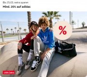 20% Rabatt auf ausgew&auml;hlte adidas Bekleidung, Schuhe und Sportausr&uuml;stung bei Otto