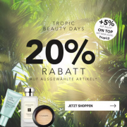 20% Rabatt auf ausgew&auml;hlte Beauty Produkte + 5% Extra-Rabatt On Top bei Parf&uuml;merie Pieper