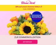 20% Rabatt auf ausgew&auml;hlte Blumenstr&auml;u&szlig;e + Gratis Vase bei Blume Ideal