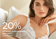 20% Rabatt auf ausgew&auml;hlte Damen- und Herrenw&auml;sche bei Galeria