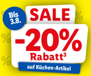 20% Rabatt auf ausgew&auml;hlte K&uuml;chen-Artikel bei Lidl