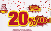 20% Rabatt auf ausgew&auml;hlte M&ouml;bel bei POCO
