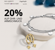 20% Rabatt auf ausgew&auml;hlte Ohrringe und Arm&auml;nder bei Christ