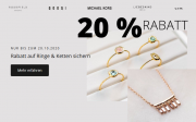 20% Rabatt auf ausgew&auml;hlte Ringe und Ketten von Top-Marken im Christ Shop