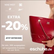 20% Rabatt auf ausgew&auml;hlte Schuhe und Taschen bei eSchuhe