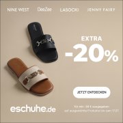 20% Rabatt auf ausgew&auml;hlte Schuhe und Taschen bei eSchuhe