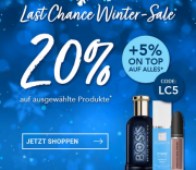 20% Rabatt auf ausgew&auml;hlte Winter-Sale Produkte + 5% Extra-Rabatt On Top bei Parf&uuml;merie Pieper