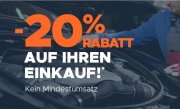20% Rabatt auf Autoteile bei Mister Auto!