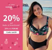 20% Rabatt auf Bade- und Strandmode bei Sheego