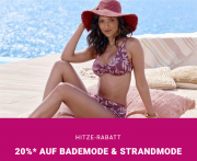 20% Rabatt auf Bademode & Strandmode bei Lascana