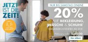 20% Rabatt auf Bekleidung, W&auml;sche und Schuhe im Galeria Karstadt Kaufhof Shop