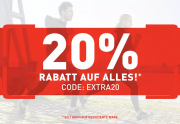 20% Rabatt auf das ganze Sortiment inkl. bereits reduzierte Sale Artikel im Runners Point Shop