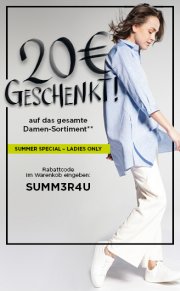 20&euro; Rabatt auf das gesamte Damen-Sortiment bei Eterna 