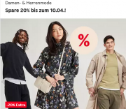 20% Rabatt auf das gesamte Modesortiment inkl. Schuhe und Sportbekleidung bei Otto