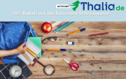 20% Rabatt auf das gesamte Schreibwaren Sortiment im Thalia Shop