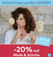 20% Rabatt auf das komplette Mode- und Schuh-Sortiment f&uuml;r Damen, Herren und Kinder bei Quelle