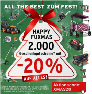 20% Rabatt auf das komplette Sortiment bei Fuxtec