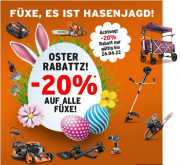 20% Rabatt auf das komplette Sortiment bei Fuxtec