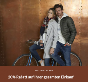 20% Rabatt auf das komplette Sortiment inkl. bereits reduzierte Sale-Artikel bei Adler