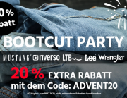 20% Rabatt auf das komplette Sortiment inkl. Sale bei Jeans Direct