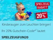 20% Rabatt auf das komplette Spielwaren Sortiment bei B&uuml;cher.de