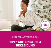 20% Rabatt auf Dessous & W&auml;sche und Bekleidung bei Lascana