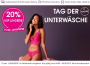 20% Rabatt auf die gesamte Unterw&auml;sche im Lascana Shop