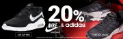 20% Rabatt auf die Marken Adidas und Nike im Gebr&uuml;der G&ouml;tz Shop
