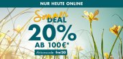 20% Rabatt auf fast alles im Galeria Karstadt Kaufhof Shop