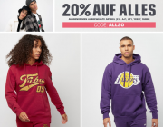 20% Rabatt auf fast alles inkl. bereits reduzierte Artikel im Sale bei Snipes 