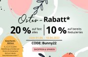20% Rabatt auf fast alles und 10% Rabatt auf bereits reduzierte Produkte im Parfuemerie Shop