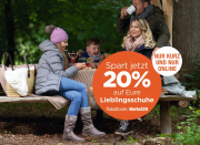 20% Rabatt auf Herbstschuhe f&uuml;r Damen, Herren und Kinder im Reno Shop