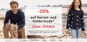 20% Rabatt auf Herren- und Kindermode im Bonprix Shop