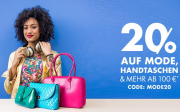 20% Rabatt auf Mode f&uuml;r Damen, Herren und Kinder, Handtaschen & mehr bei Galeria Karstadt Kaufhof