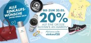 20% Rabatt auf Mode, Schuhe, Taschen, D&uuml;fte, Pflege und vieles mehr im Galeria Karstadt Kaufhof Shop