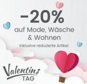 20% Rabatt auf Mode, W&auml;sche und das Wohn Sortiment bei Quelle