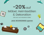 20% Rabatt auf M&ouml;bel, Heimtextilien & Dekoration bei Quelle