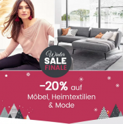 20% Rabatt auf M&ouml;bel, Heimtextilien & Mode bei Quelle