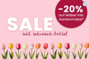 20% Rabatt auf M&ouml;bel inkl. Gartenm&ouml;bel bei Quelle