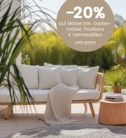 20% Rabatt auf M&ouml;bel, Pavillons, Heimtextilien und Gartenm&ouml;bel bei Quelle