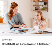 20% Rabatt auf Schreibwaren und Kalender bei Thalia