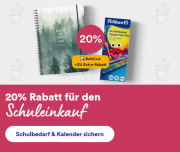 20% Rabatt auf Schreibwaren und Kalender bei Thalia