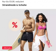 20% Rabatt auf Strandmode f&uuml;r Damen und Schuhe f&uuml;r Damen, Herren und Kinder bei Otto