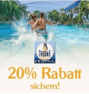 20% Rabatt auf Tageskarten der Therme Erding mit Amazon Pay