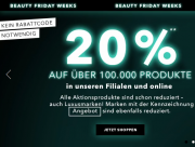 20% Rabatt auf &uuml;ber 100.000 Produkte im Douglas Shop