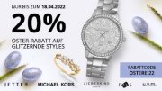 20% Rabatt auf &uuml;ber 12.000 ausgew&auml;hlte Uhren und Schmuck bei Christ