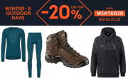20% Rabatt auf &uuml;ber 2.000 Wintersport- und Outdoorartikel im SportScheck Shop