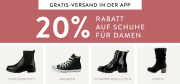 20% Rabatt auf &uuml;ber 58.000 Damenschuhe im Mirapodo Shop