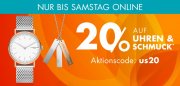 20% Rabatt auf Uhren und Schmuck im Galeria Karstadt Kaufhof Shop