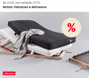 20% Rabatt auf viele Betten, Matratzen & Bettwaren bei Otto